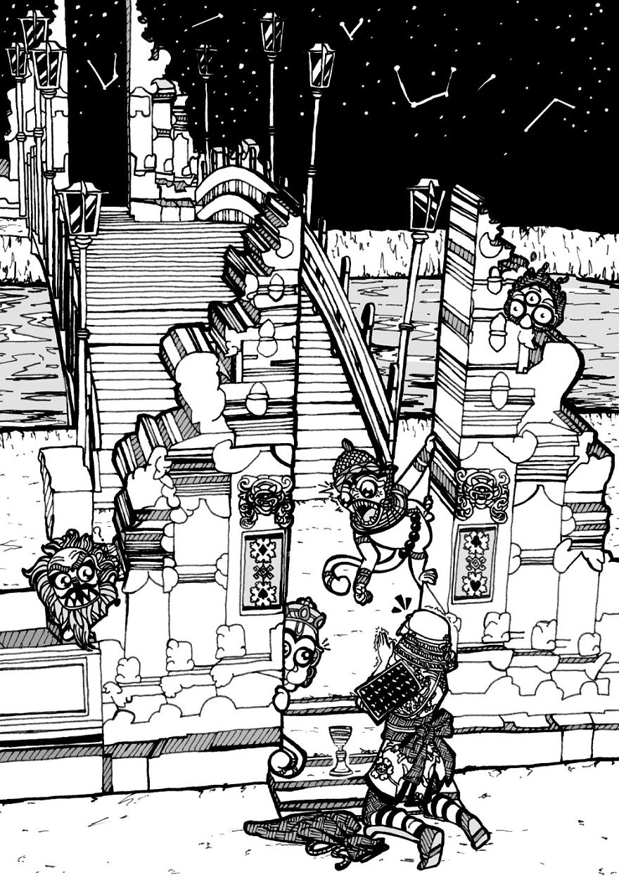 For Inktober Challenge, I Retold A Famous Russian Folktale Like Never Before For Inktober Challenge, I Retold A Famous Russian Folktale Like Never Before