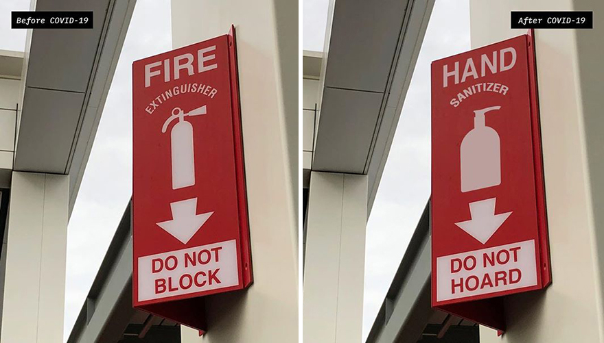 Artist Reimagines 10 Street Signs Inspired By Quarantine