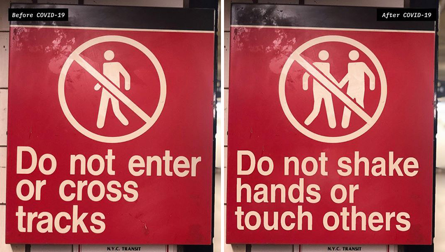 Artist Reimagines 10 Street Signs Inspired By Quarantine