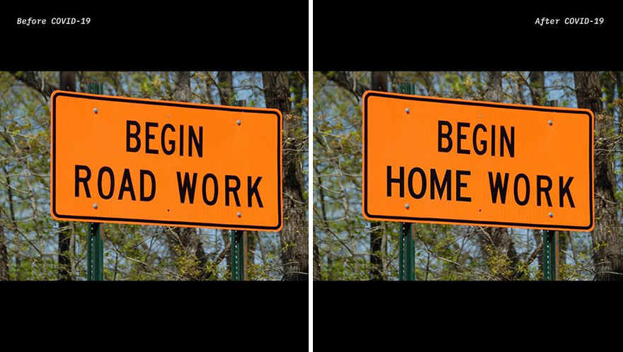 Artist Reimagines 10 Street Signs Inspired By Quarantine