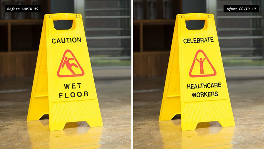 Artist Reimagines 10 Street Signs Inspired By Quarantine