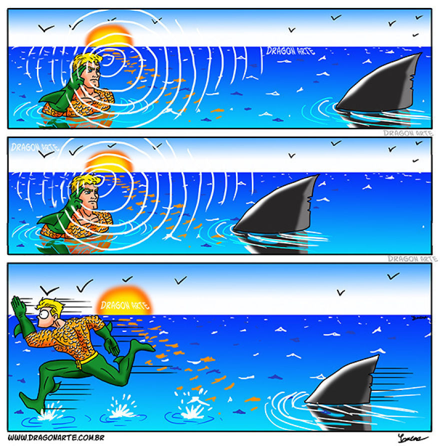 Artist Shows The Daily Lives Of Our Favorite Superheroes And The Result Is Hilarious