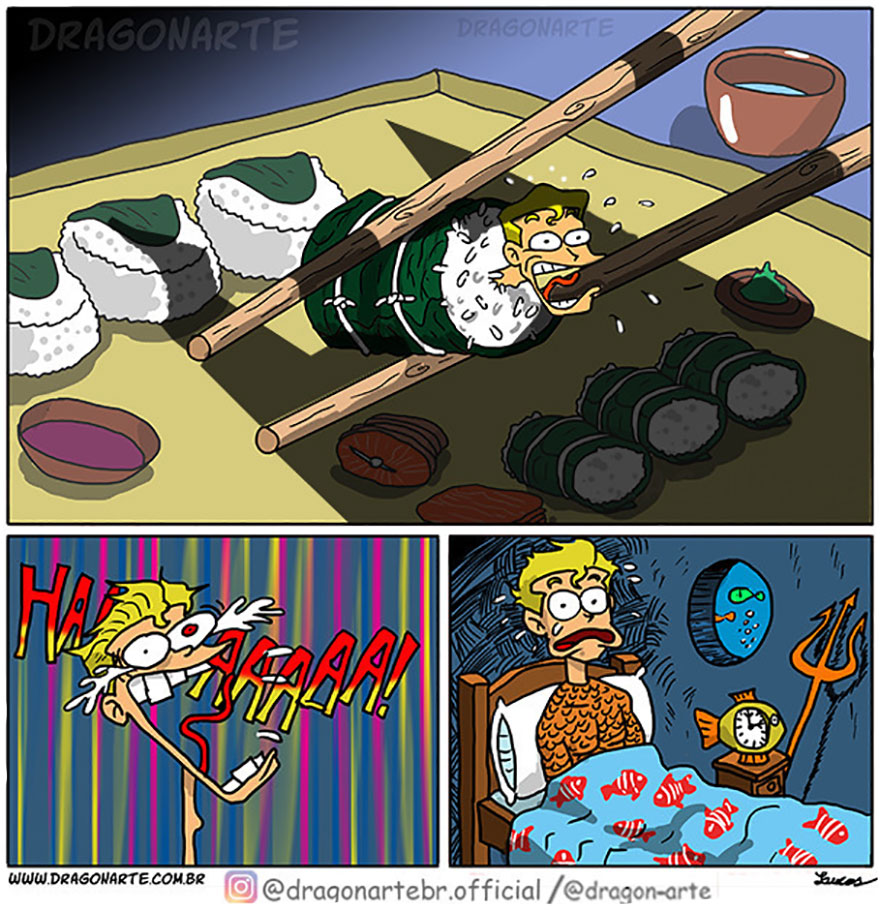 Artist Shows The Daily Lives Of Our Favorite Superheroes And The Result Is Hilarious