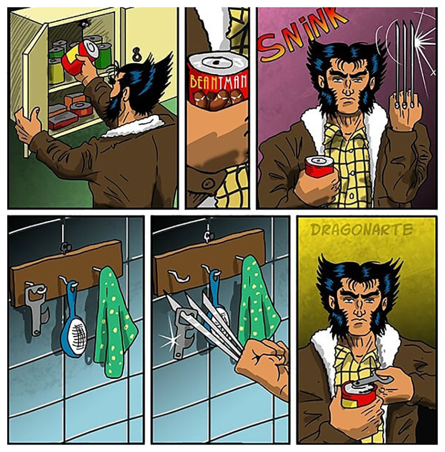 Artist Shows The Daily Lives Of Our Favorite Superheroes And The Result Is Hilarious