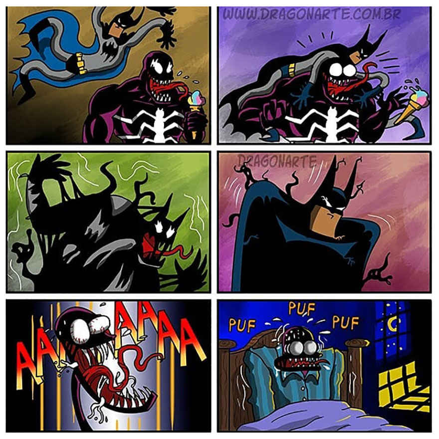 Artist Shows The Daily Lives Of Our Favorite Superheroes And The Result Is Hilarious