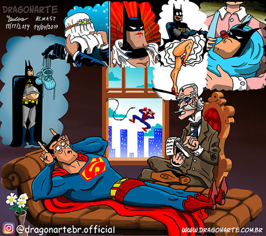 Artist Shows The Daily Lives Of Our Favorite Superheroes And The Result Is Hilarious