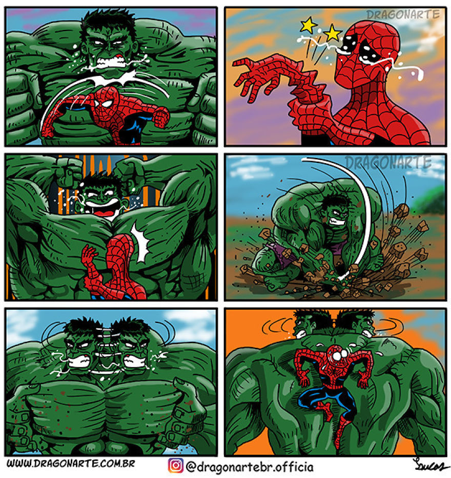 Artist Shows The Daily Lives Of Our Favorite Superheroes And The Result Is Hilarious