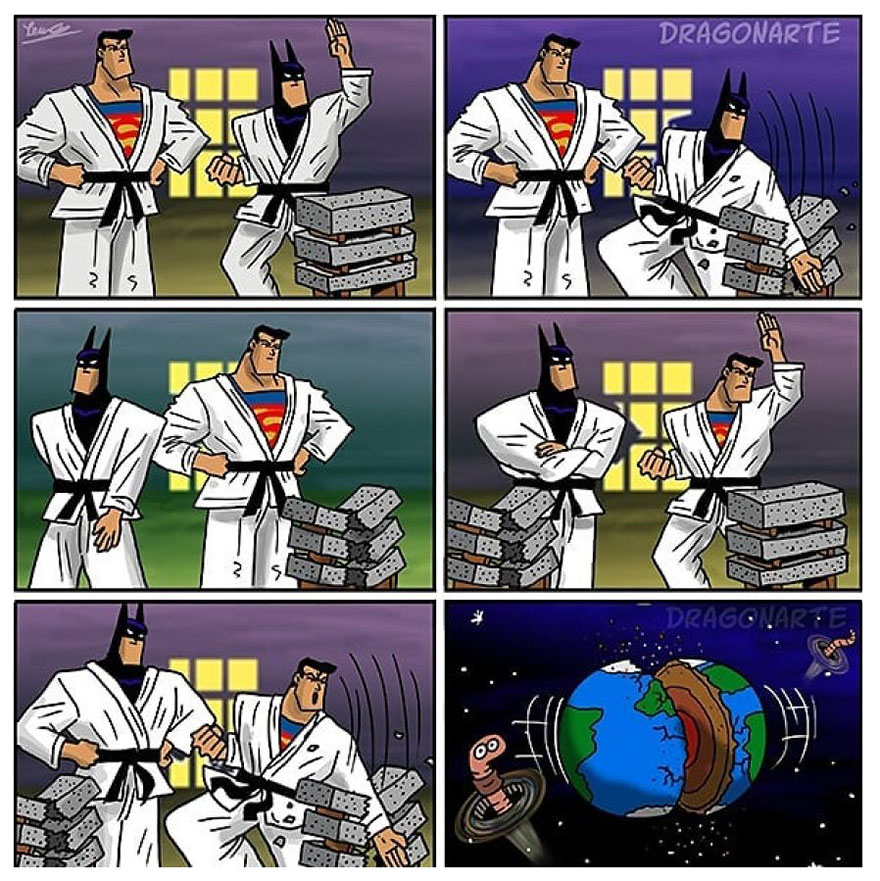 Artist Shows The Daily Lives Of Our Favorite Superheroes And The Result Is Hilarious