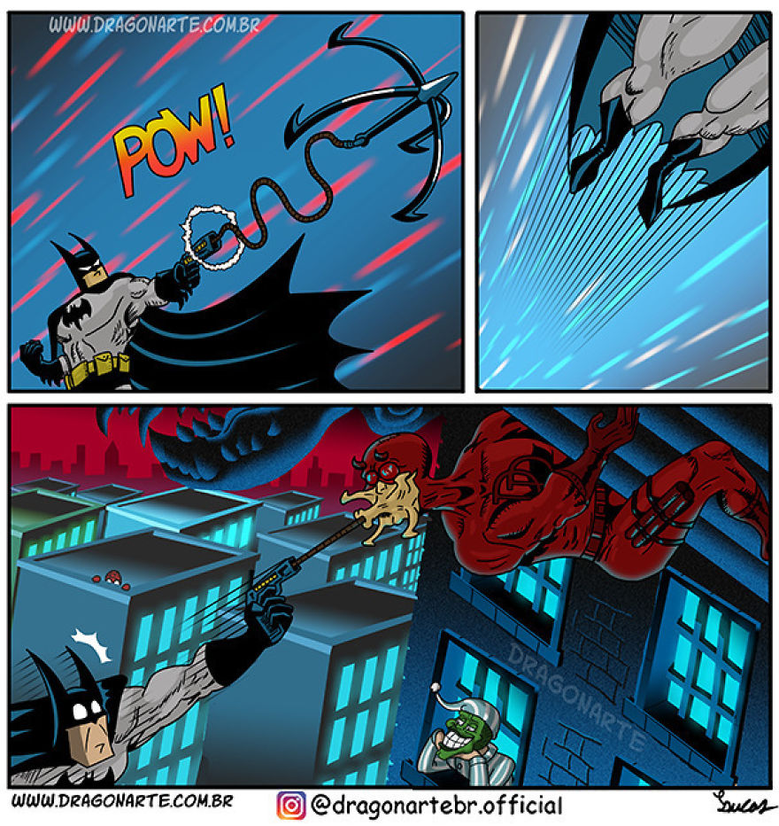 Artist Shows The Daily Lives Of Our Favorite Superheroes And The Result Is Hilarious