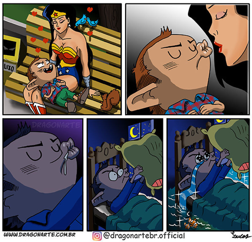 Artist Shows The Daily Lives Of Our Favorite Superheroes And The Result Is Hilarious