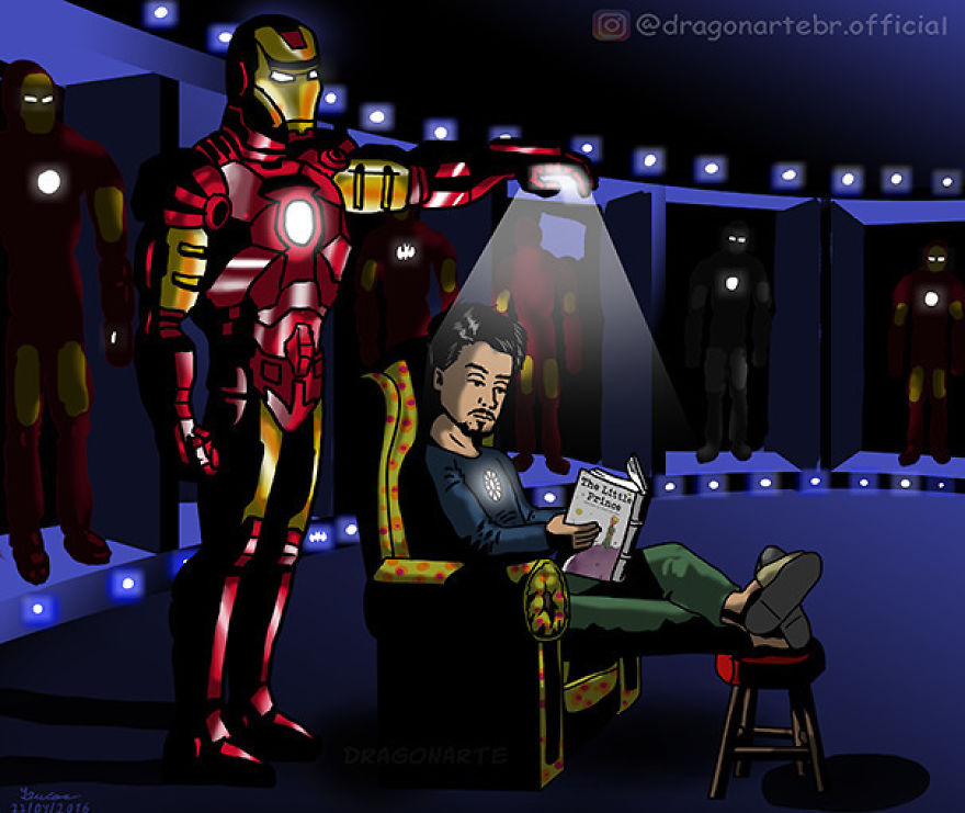 Artist Shows The Daily Lives Of Our Favorite Superheroes And The Result Is Hilarious