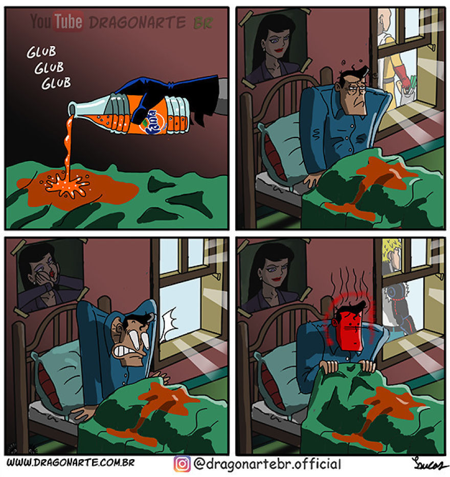 Artist Shows The Daily Lives Of Our Favorite Superheroes And The Result Is Hilarious