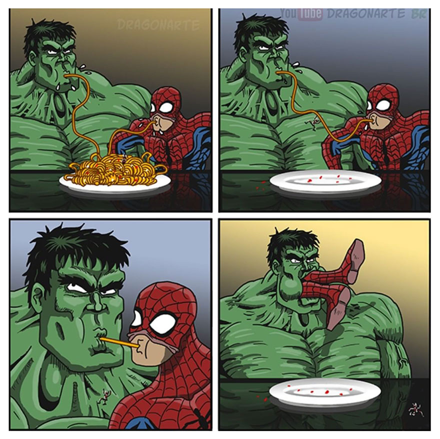 Artist Shows The Daily Lives Of Our Favorite Superheroes And The Result Is Hilarious