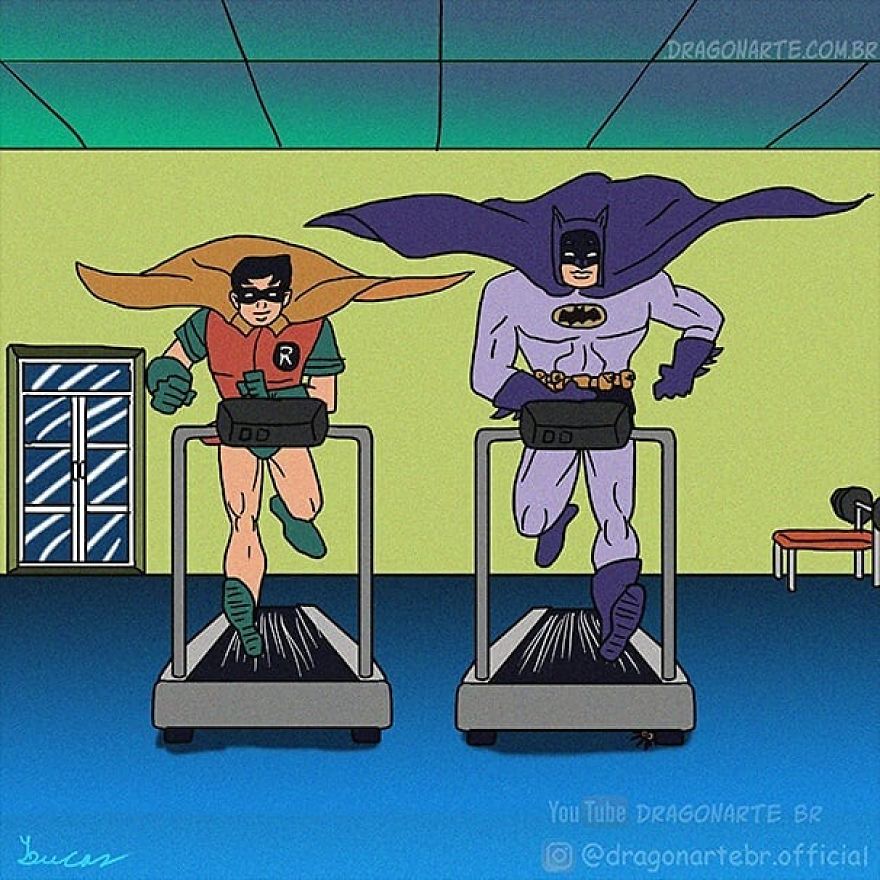 Artist Shows The Daily Lives Of Our Favorite Superheroes And The Result Is Hilarious