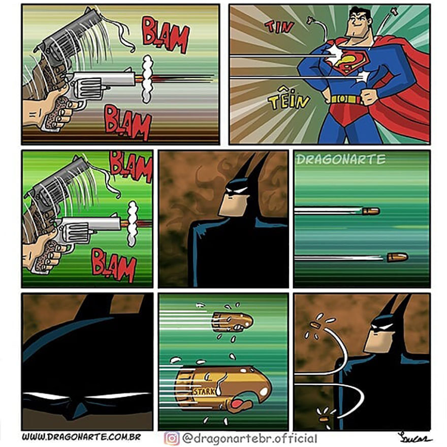 Artist Shows The Daily Lives Of Our Favorite Superheroes And The Result Is Hilarious