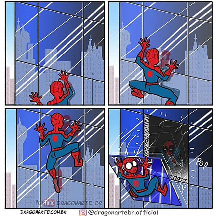 Artist Shows The Daily Lives Of Our Favorite Superheroes And The Result Is Hilarious