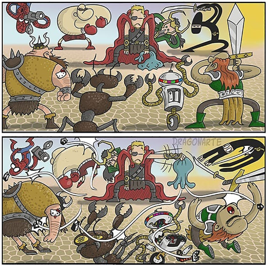 Artist Shows The Daily Lives Of Our Favorite Superheroes And The Result Is Hilarious