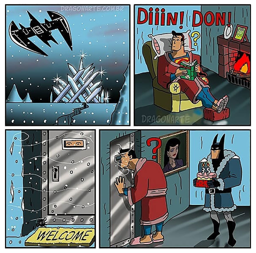 Artist Shows The Daily Lives Of Our Favorite Superheroes And The Result Is Hilarious