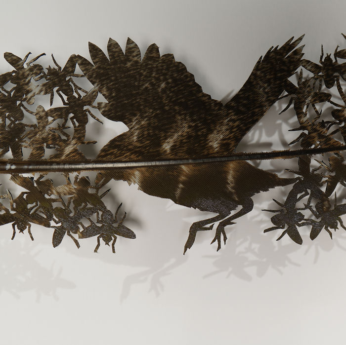 Chris Maynard At Featherfolio Returns With More Feather Carvings