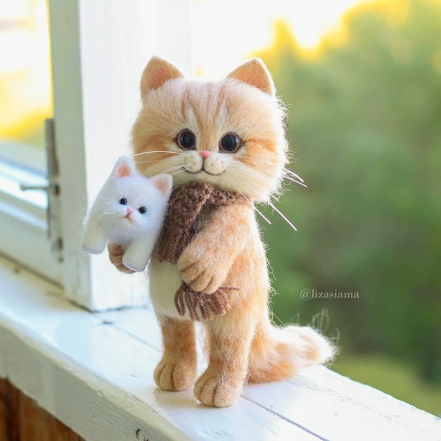 Russian Artist Produces Kittens Made Of Wool So Cute You Will Want One