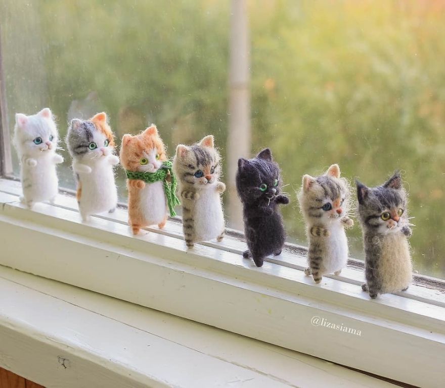 Russian Artist Produces Kittens Made Of Wool So Cute You Will Want One