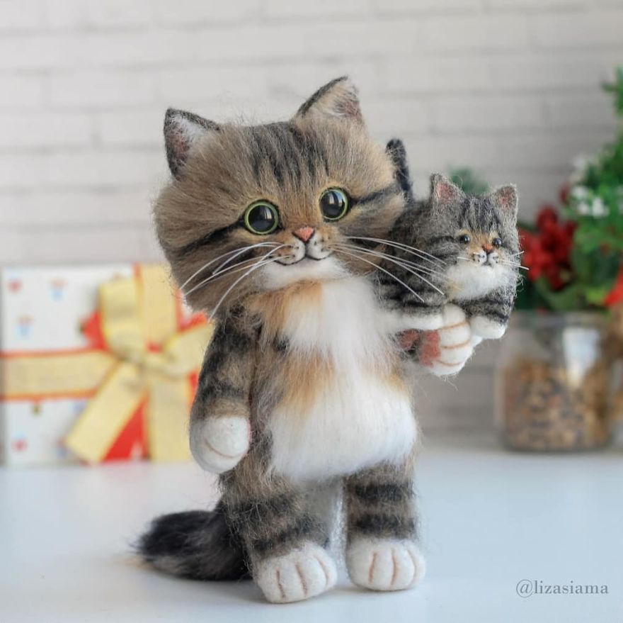 Russian Artist Produces Kittens Made Of Wool So Cute You Will Want One