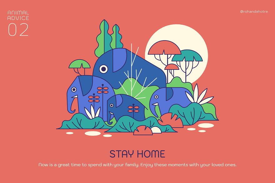 9 Illustrations I Created With Animals Giving Advice On The Pandemic And Quarantine