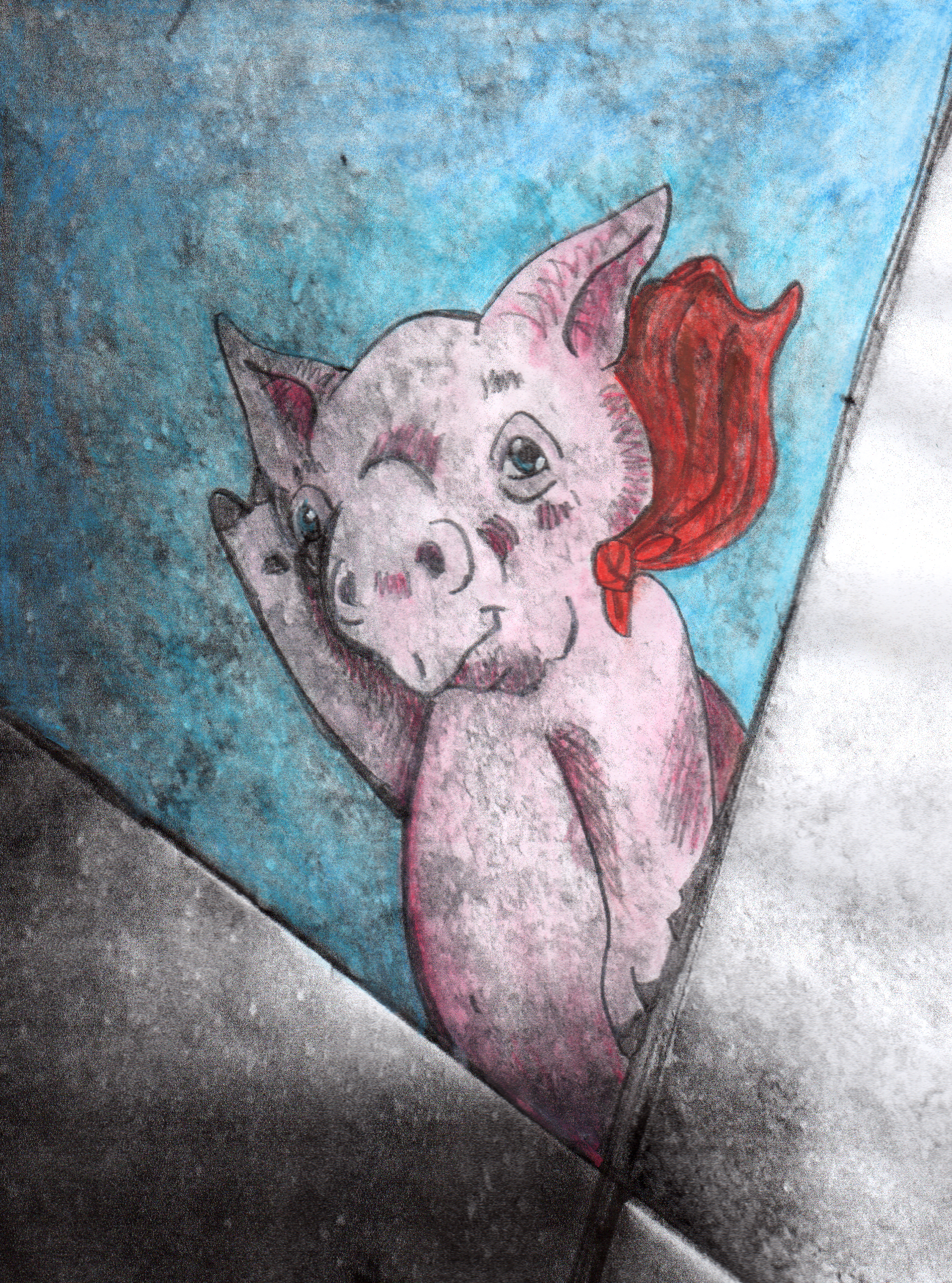 Quirky Drawings Inspired By My Shower Tiles.