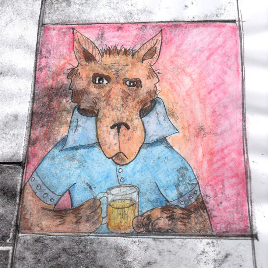 Quirky Drawings Inspired By My Shower Tiles. Quirky Drawings Inspired By My Shower Tiles.