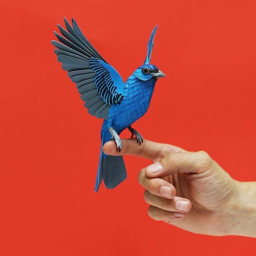 Colombian Artist Makes Unbelievable Paper Birds