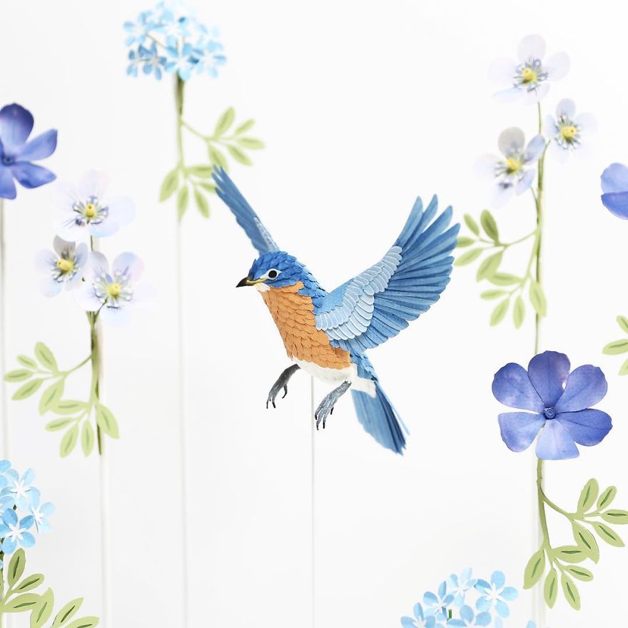Colombian Artist Makes Unbelievable Paper Birds