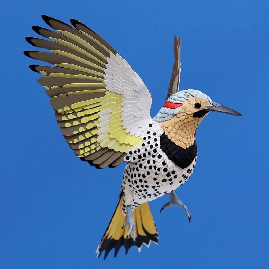 Colombian Artist Makes Unbelievable Paper Birds
