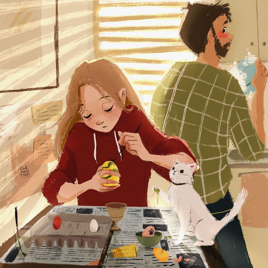 I Made Illustrations Of Daily Life In Quarantine