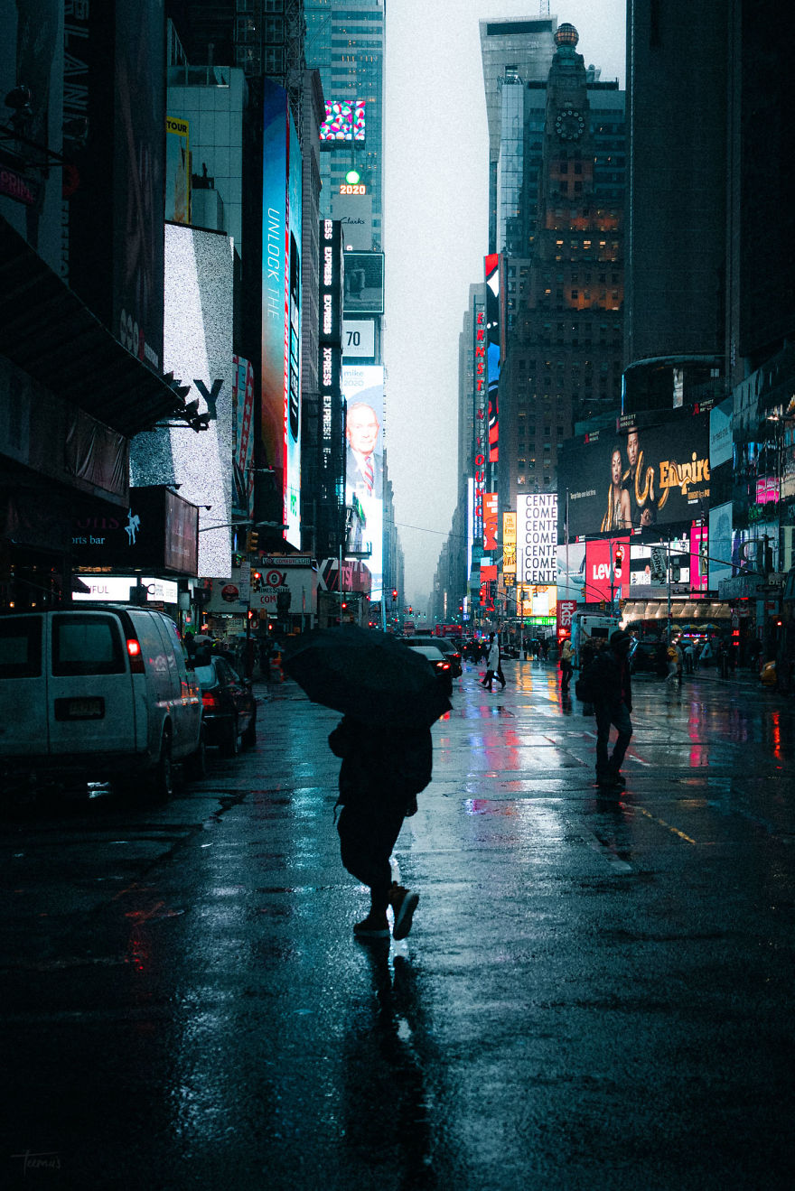 Gotham And Blade Runner Inspired Photos Of New York Before The Lockdown