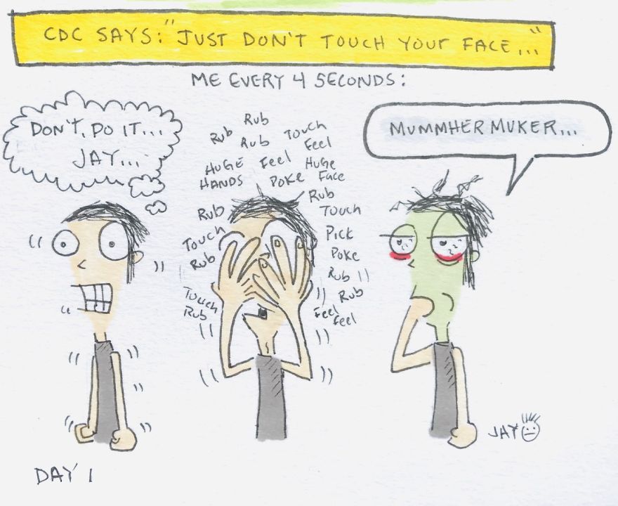 I Illustrated Each Day Of Quarantine With My Wife And A Cat (20 Pics)