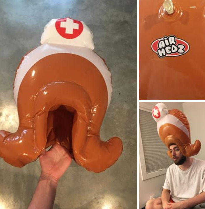 Found This Inflatable Nurse’s Wig Last Summer While Looking For A Floor Fan After My Boyfriend Had Just Broken His Humerus, It Seemed Like Perfect Comedic Timing, And It Seems Like The Perfect Time To Share It Now That The World Needs So Much Healing!