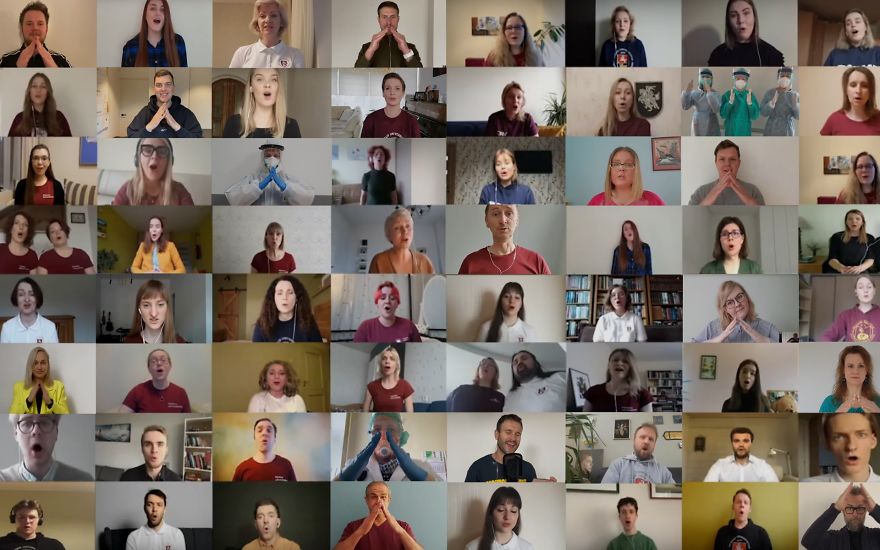 Huge Virtual Choir And Hand-Gesture &ldquo;Slogan&rdquo; Inspire Lithuanians To #stayhome Happily