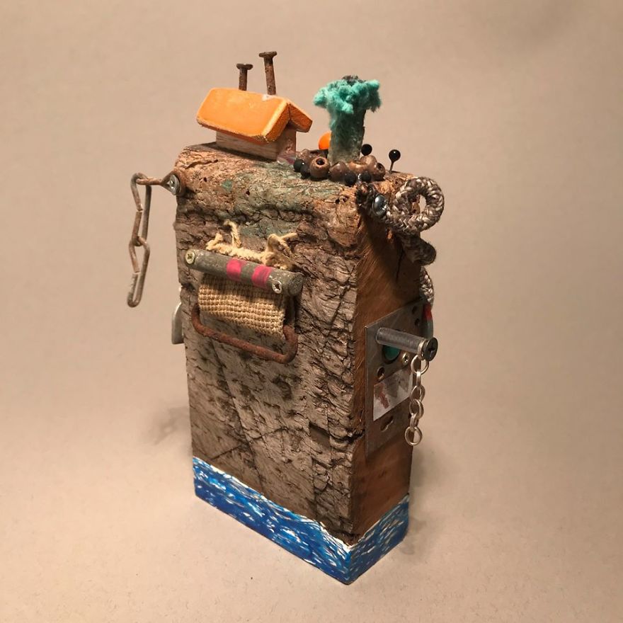 I Created These Miniatures From Beach Trash