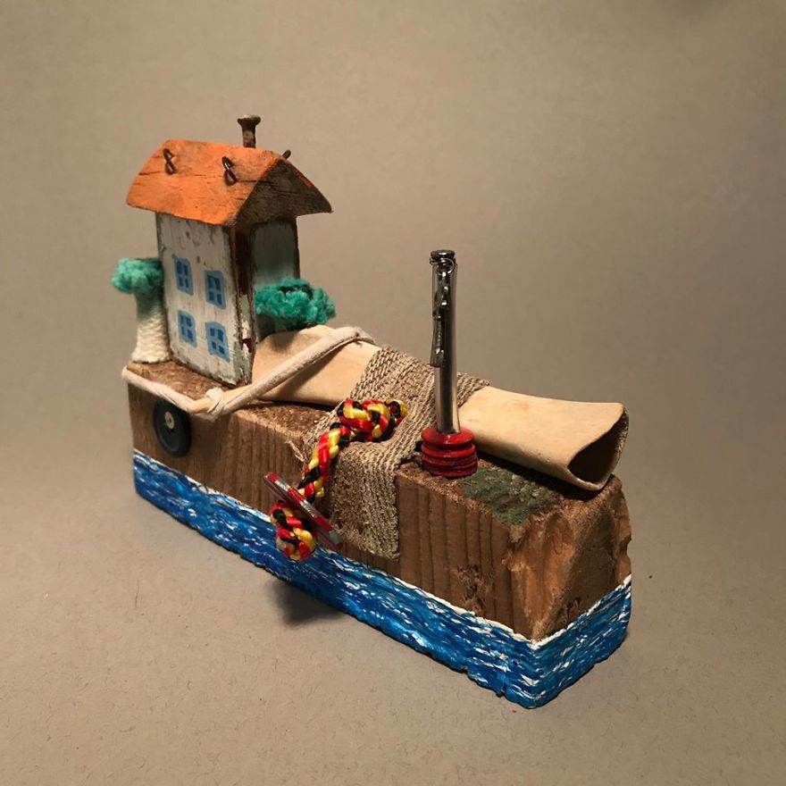 I Created These Miniatures From Beach Trash
