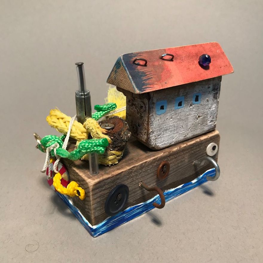 I Created These Miniatures From Beach Trash