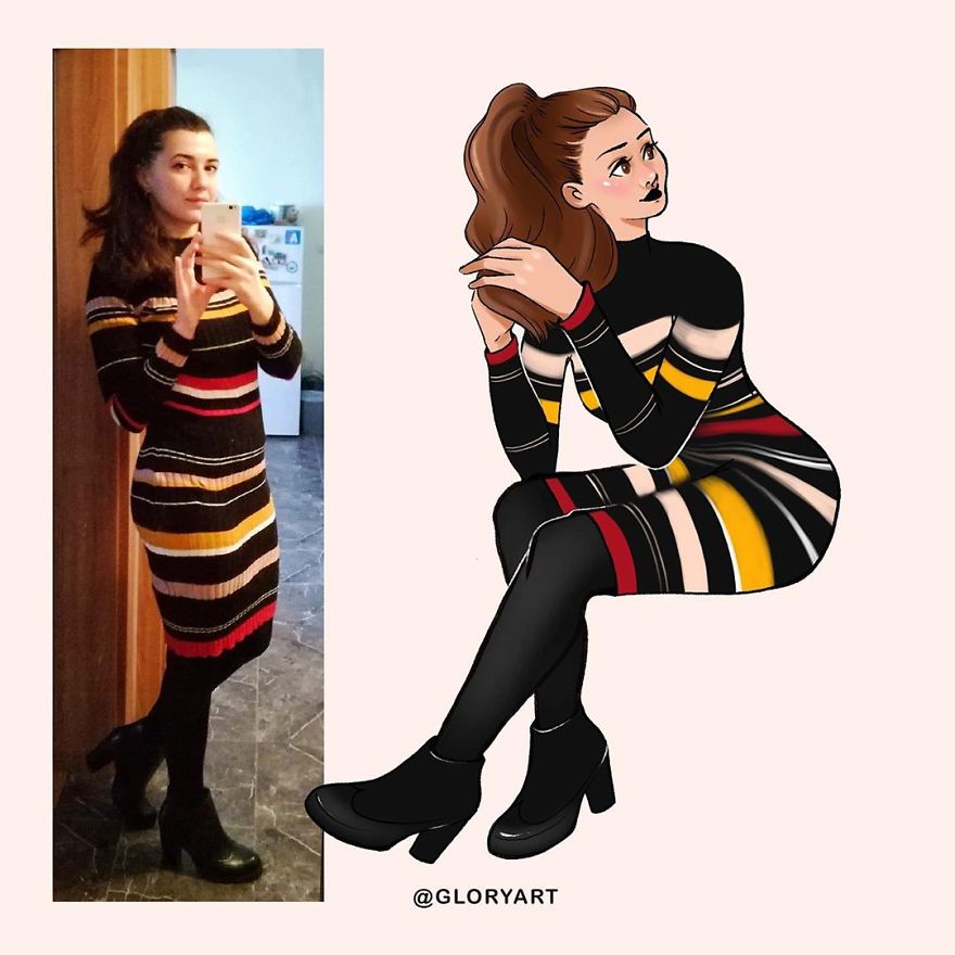 I Draw My Instagram Followers As Illustrated Characters To Level Up My Art Skills.