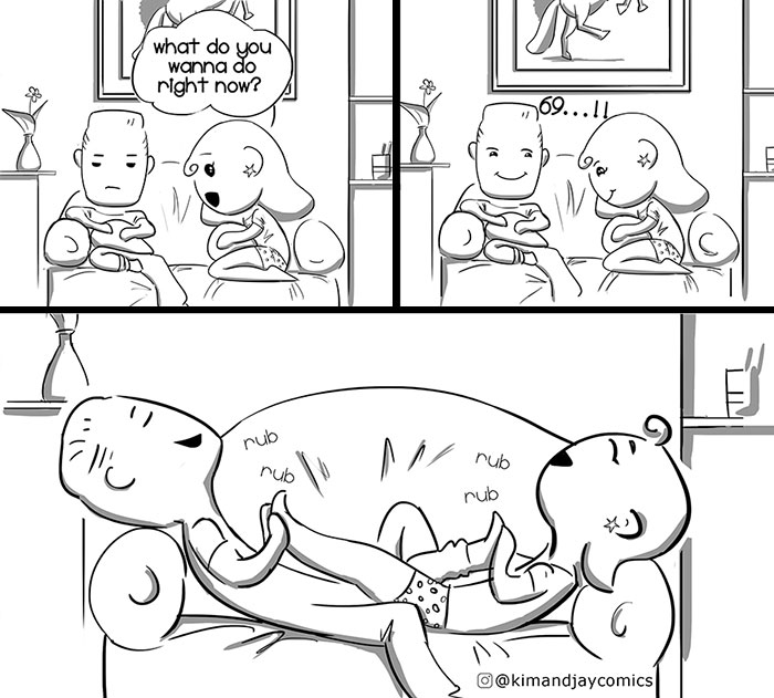 I Illustrated My Relationship With My Fiancée In These 14 Cute And Funny Comics I Illustrated My Relationship With My Fiancée In These 14 Cute And Funny Comics