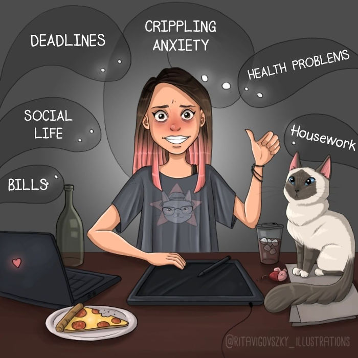 Artist Illustrates His Everyday Life With His Cats And Shows That They Are More Than Companions