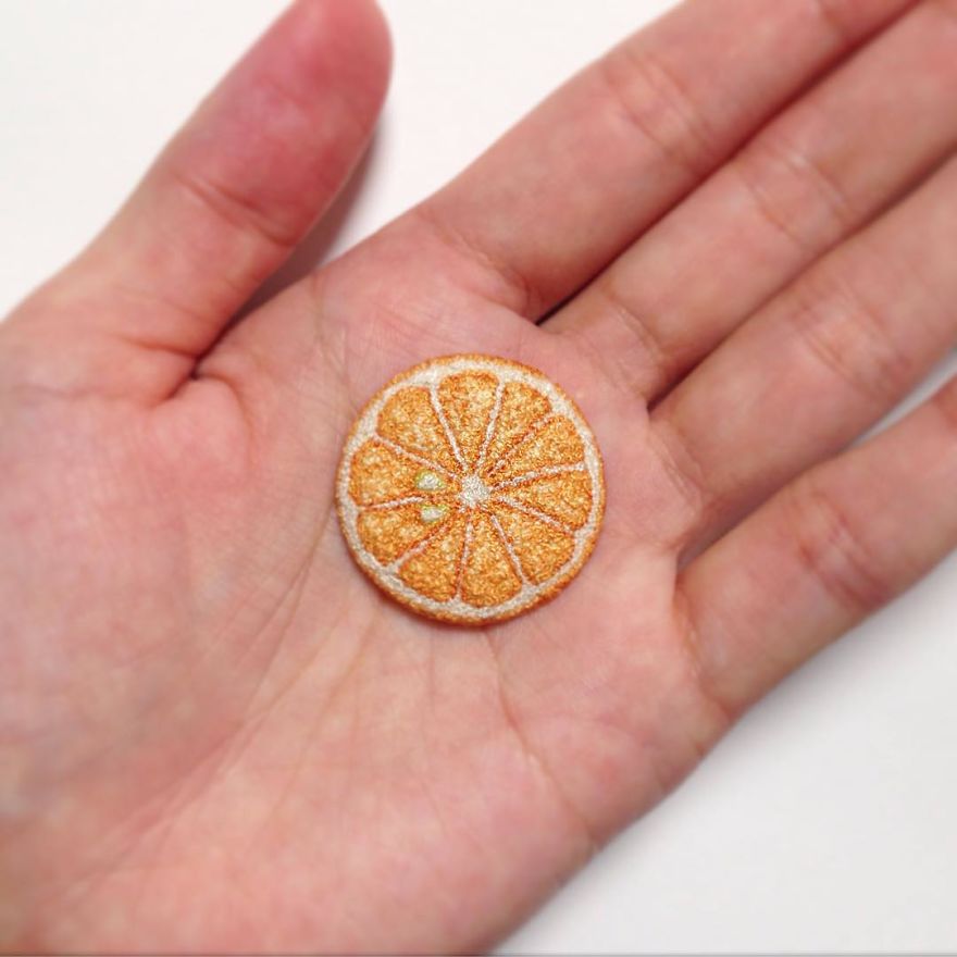 Japanese Artist Makes Embroidery So Realistic That It Makes You Want To Eat It