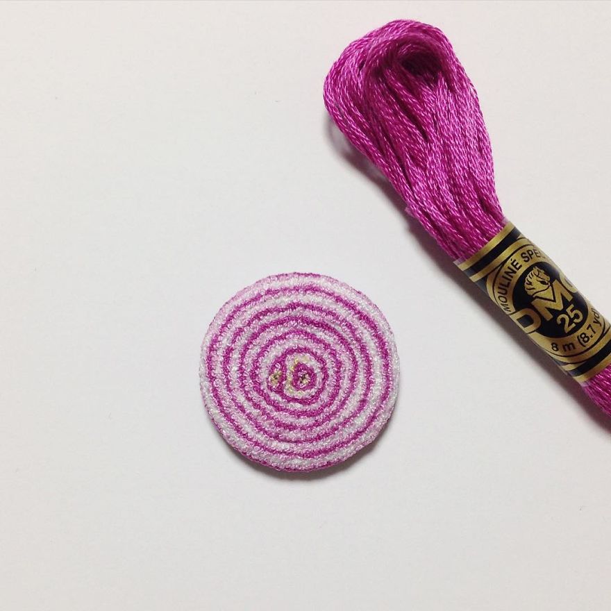 Japanese Artist Makes Embroidery So Realistic That It Makes You Want To Eat It