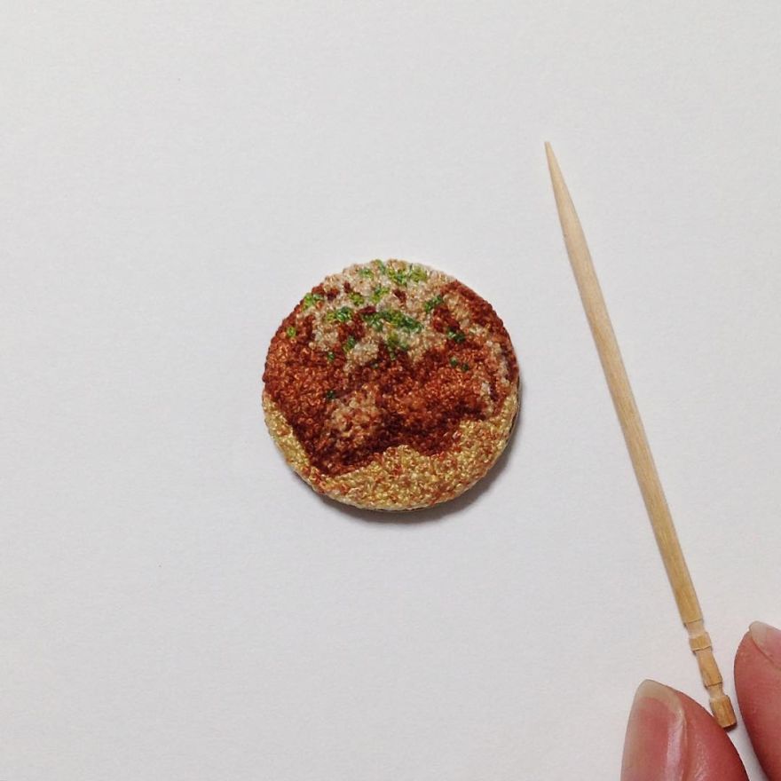 Japanese Artist Makes Embroidery So Realistic That It Makes You Want To Eat It
