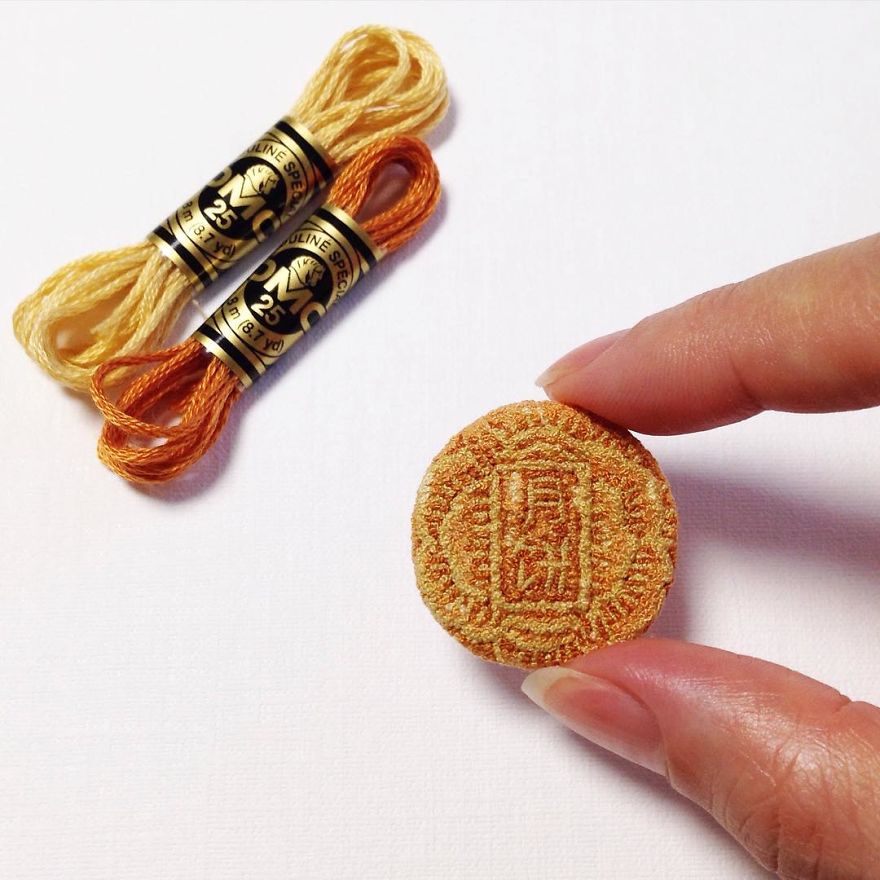 Japanese Artist Makes Embroidery So Realistic That It Makes You Want To Eat It