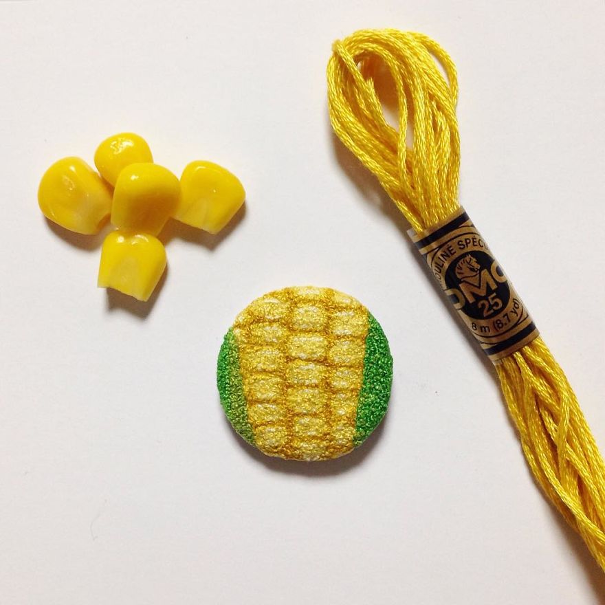 Japanese Artist Makes Embroidery So Realistic That It Makes You Want To Eat It