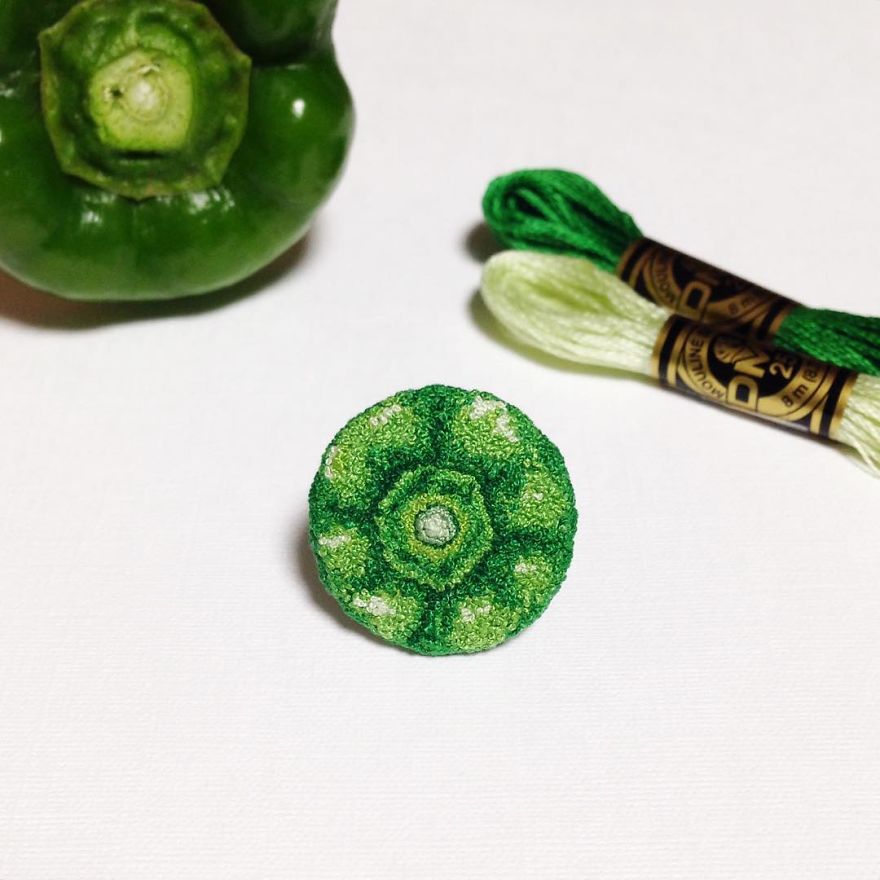 Japanese Artist Makes Embroidery So Realistic That It Makes You Want To Eat It