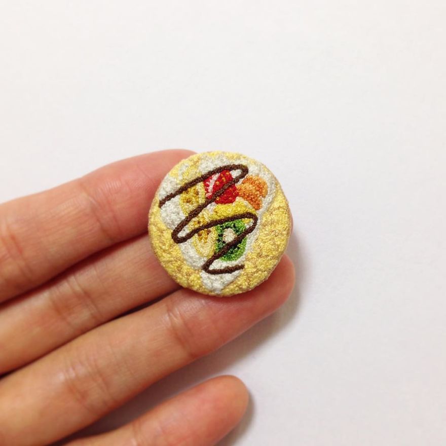Japanese Artist Makes Embroidery So Realistic That It Makes You Want To Eat It